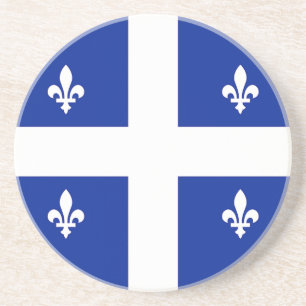 Onderzetter met de vlag van Quebec, Canada