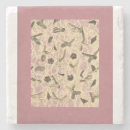 Onderzetter met drijvende bogen, opgerold