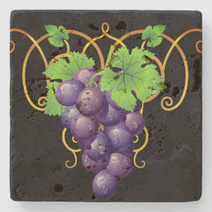 Onderzetter met druivenstoon