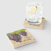 Onderzetter met druivenstoon (Zijkant)