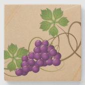 Onderzetter met druivenstoon (Voorkant)