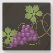 Onderzetter met druivenstoon (Voorkant)