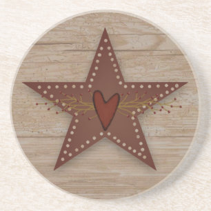 Onderzetter met gebarsten Tin Star