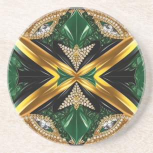 Onderzetter met Jamaicaanse kleuren Design