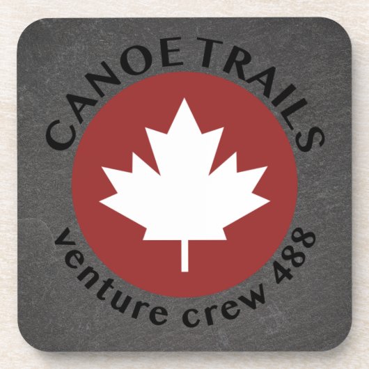 Onderzetter met Kano Trails Maple Leaf (Voorkant)