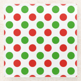 Onderzetter met kerstflesglas voor grote wratensta glazen onderzetter