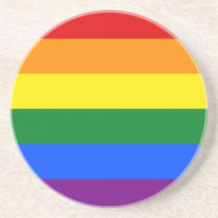 Onderzetter met LGBT-regenboogvlag