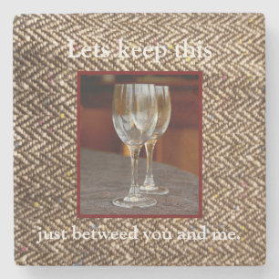 Onderzetter met tweed-thema