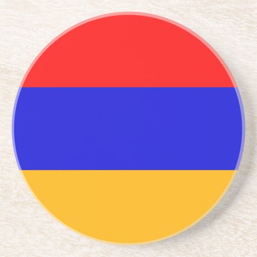 Onderzetter met vlag van Armenië (Voorkant)
