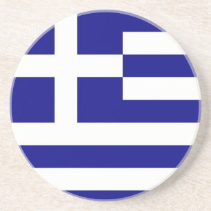 Onderzetter met vlag van Griekenland