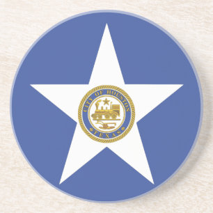 Onderzetter met vlag van Houston, Texas, Verenigde