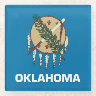 Onderzetter met vlag van Oklahoma State, Verenigde