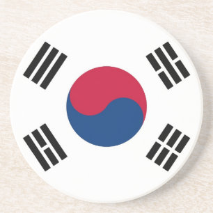Onderzetter met vlag van Zuid-Korea