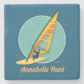 Onderzetter met windsurfsteen (Voorkant)