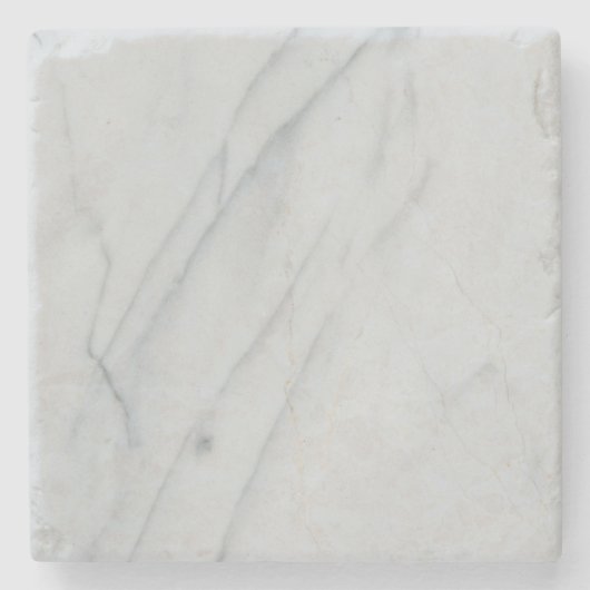 Onderzetter met witte marmer (Voorkant)