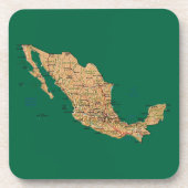 Onderzetter Mexico Map (Voorkant)