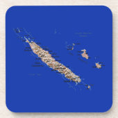 Onderzetter New Caledonia Map (Voorkant)