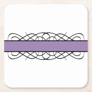 Onderzetter Paars deco Vlaams papier