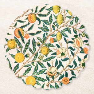 ONDERZETTER PAPER WILLIAM MORRIS GEEL "POMEGRANATE