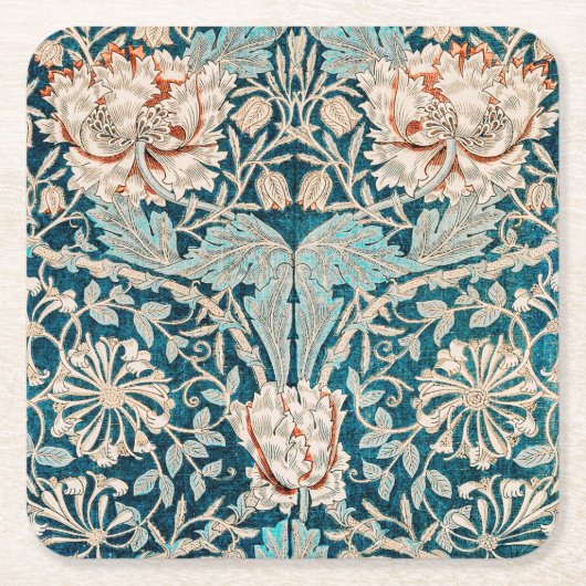 Onderzetter PAPIER : WILLIAM MORRIS : HONEYSUCKLE (Voorkant)