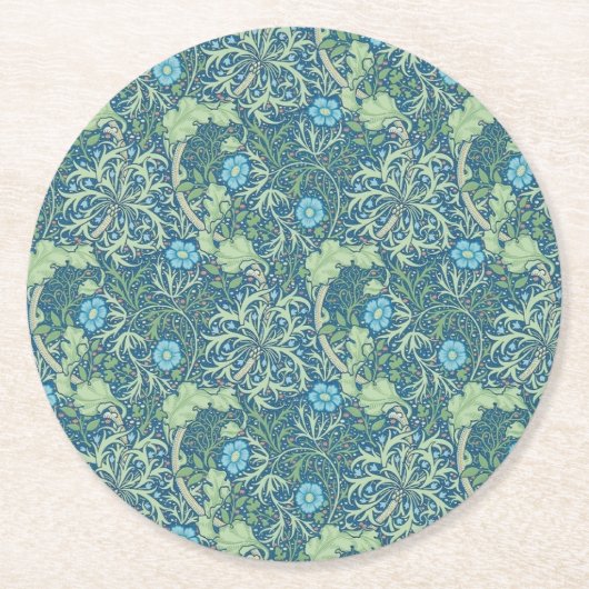 Onderzetter PAPIER : WILLIAM MORRIS : ZEEWEED (Voorkant)