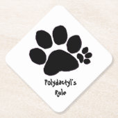 Onderzetter - Polydactylregel (Voorkant)