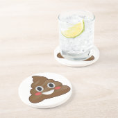 Onderzetter Poop Happy Emoji (Zijkant)