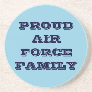 Onderzetter Proud Air Force Familie