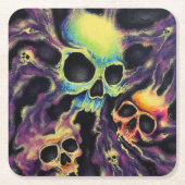 onderzetter "Psychedelia" Skull Cluster Drink (Voorkant)