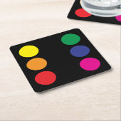 Onderzetter regenboogstaarten (Schuin)