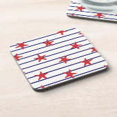 Onderzetter Set - Rode Starvis (Linkerzijde)