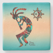 Onderzetter Southwest Kokopelli Stone (Voorkant)