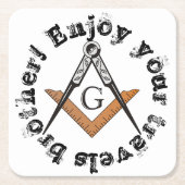 Onderzetter Square and Compass (Voorkant)