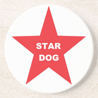 Onderzetter Star Dog op Red Star