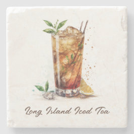 Onderzetter, Stone - Long Island Iced Tea Stenen Onderzetter