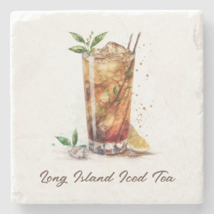Onderzetter, Stone - Long Island Iced Tea Stenen Onderzetter