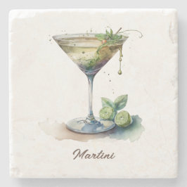 Onderzetter, Stone - Martini Stenen Onderzetter