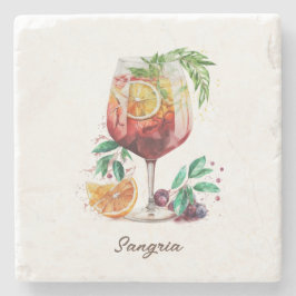 Onderzetter, Stone - Sangria Stenen Onderzetter