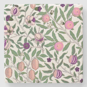 ONDERZETTER STONE : WILLIAM MORRIS : POMEGRANATEN