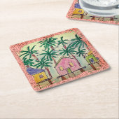 Onderzetter - Tropical Cabin Paintstroke-2 (Schuin)