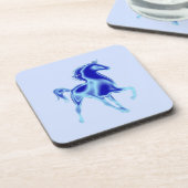 Onderzetter van blauwe paarden - Schilderen (Linkerzijde)