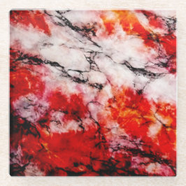 Onderzetter van brandbaar glas glazen onderzetter