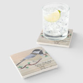 Onderzetter van Chickadee Stone (Zijkant)
