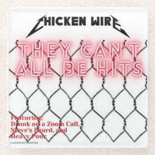 Onderzetter van Chicken Wire Glass Glazen Onderzetter