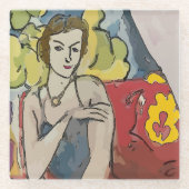 Onderzetter van damesglas glazen onderzetter (Voorkant)