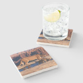 Onderzetter van de bergsteensteen (Zijkant)