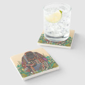 onderzetter van de orang-oetan koning cornsilk (Zijkant)