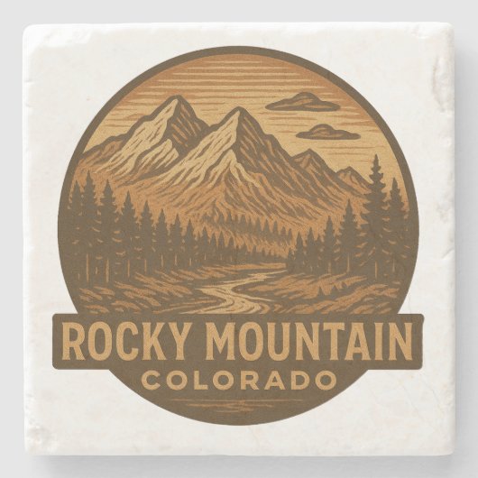 Onderzetter van de Rocky Mountain National Park St (Voorkant)