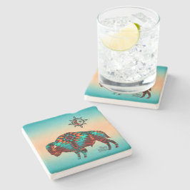 Onderzetter van de Southwest Buffalo Stone