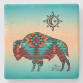Onderzetter van de Southwest Buffalo Stone (Voorkant)